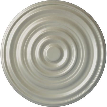 Ekena Millwork Carton Ceiling Medallion (For Canopies up to 3 3/4"), Hand-Painted Flash Copper, 17 3/4"OD x 1 3/8"P CM18CAFCS